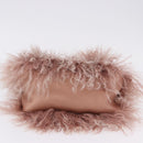 FENDI Selleria Mini Mamma Baguette Bag Wool Pink Silver 8BR185 Auth yk20834SAM-5