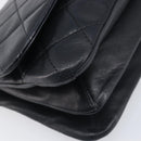 CHANEL Matelasse Chain Shoulder Bag Lamb Skin Black Silver CC Auth yk20835V-13