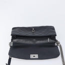 CHANEL Matelasse Chain Shoulder Bag Lamb Skin Black Silver CC Auth yk20835V-17