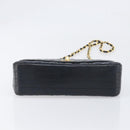 CHANEL Chain Matelasse Shoulder Bag Lamb Skin Black Gold CC Auth yk20836SAM-5