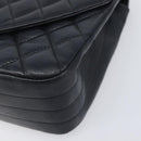 CHANEL Chain Matelasse Shoulder Bag Lamb Skin Black Gold CC Auth yk20836SAM-15