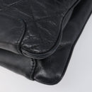 CHANEL Matelasse Chain Shoulder Bag Leather Black Silver CC Auth yk20837V-11