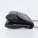 CHANEL Matelasse Chain Shoulder Bag Leather Black Silver CC Auth yk20837V-4