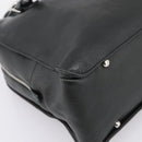 LOEWE Hand Bag Leather Green Silver Auth yk20838V-14