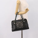 LOEWE Hand Bag Leather Green Silver Auth yk20838V-23