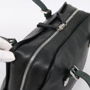LOEWE Hand Bag Leather Green Silver Auth yk20838V-6