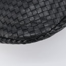 BOTTEGA VENETA INTRECCIATO Hobo Bag Leather Black 115653 Auth yk20840SAV-14