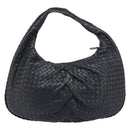 BOTTEGA VENETA INTRECCIATO Hobo Bag Leather Black 115653 Auth yk20840SAV-2