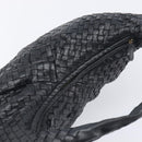BOTTEGA VENETA INTRECCIATO Hobo Bag Leather Black 115653 Auth yk20840SAV-6