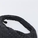 BOTTEGA VENETA INTRECCIATO Hobo Bag Leather Black 115653 Auth yk20840SAV-8