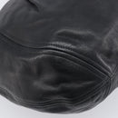 PRADA Shoulder Bag Leather Black Silver Auth yk20841SAV-17