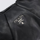 PRADA Shoulder Bag Leather Black Silver Auth yk20841SAV-18