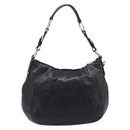 PRADA Shoulder Bag Leather Black Silver Auth yk20841SAV-2