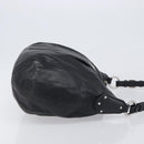 PRADA Shoulder Bag Leather Black Silver Auth yk20841SAV-3