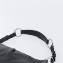 PRADA Shoulder Bag Leather Black Silver Auth yk20841SAV-14