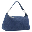 CHANEL COCO Mark Shoulder Bag Denim Blue Silver CC Auth yk20842V-1