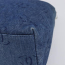 CHANEL COCO Mark Shoulder Bag Denim Blue Silver CC Auth yk20842V-8