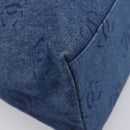 CHANEL COCO Mark Shoulder Bag Denim Blue Silver CC Auth yk20842V-17