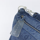CHANEL COCO Mark Shoulder Bag Denim Blue Silver CC Auth yk20842V-18