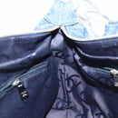 CHANEL COCO Mark Shoulder Bag Denim Blue Silver CC Auth yk20842V-21
