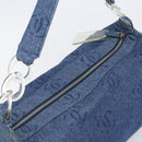 CHANEL COCO Mark Shoulder Bag Denim Blue Silver CC Auth yk20842V-6