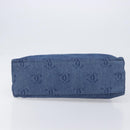 CHANEL COCO Mark Shoulder Bag Denim Blue Silver CC Auth yk20842V-5