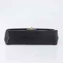 CHANEL Matelasse Chain Hand Bag Lamb Skin Black Gold CC Auth yk20843V-5