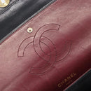 CHANEL Matelasse Chain Hand Bag Lamb Skin Black Gold CC Auth yk20843V-11