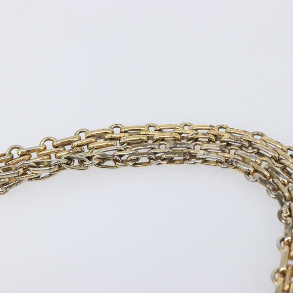 CHANEL Matelasse Chain Hand Bag Lamb Skin Black Gold CC Auth yk20843V