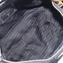 PRADA Shoulder Bag Nylon Black Gold Auth yk20847V-10