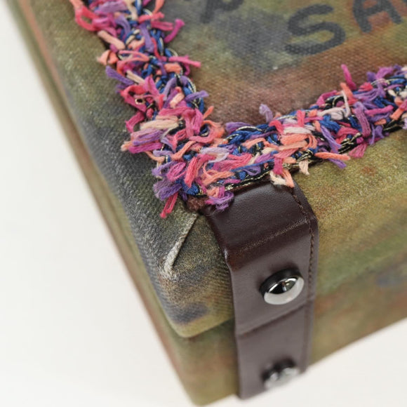 CHANEL Embroidery Graffiti 2015 On The Pavement Attache Case 2way Auth yk20849SM