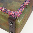 CHANEL Embroidery Graffiti 2015 On The Pavement Attache Case 2way Auth yk20849SM-18