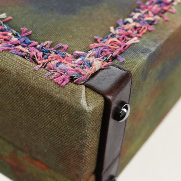 CHANEL Embroidery Graffiti 2015 On The Pavement Attache Case 2way Auth yk20849SM