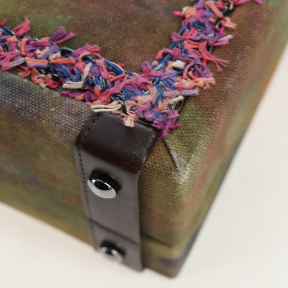 CHANEL Embroidery Graffiti 2015 On The Pavement Attache Case 2way Auth yk20849SM