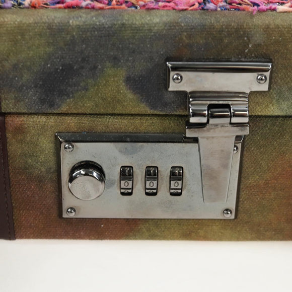 CHANEL Embroidery Graffiti 2015 On The Pavement Attache Case 2way Auth yk20849SM