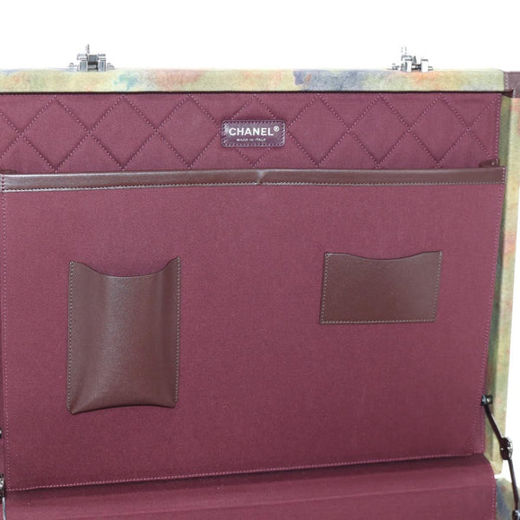 CHANEL Embroidery Graffiti 2015 On The Pavement Attache Case 2way Auth yk20849SM