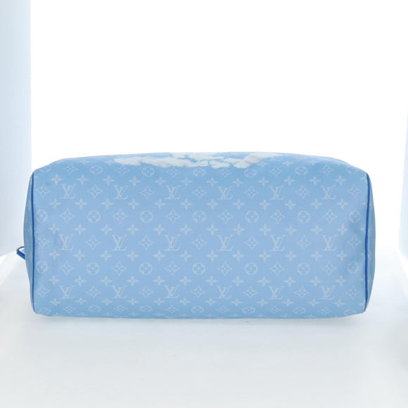 LOUIS VUITTON Monogram Crows Keepall Bandouliere 50 Blue M45428 Auth yk20850SAM