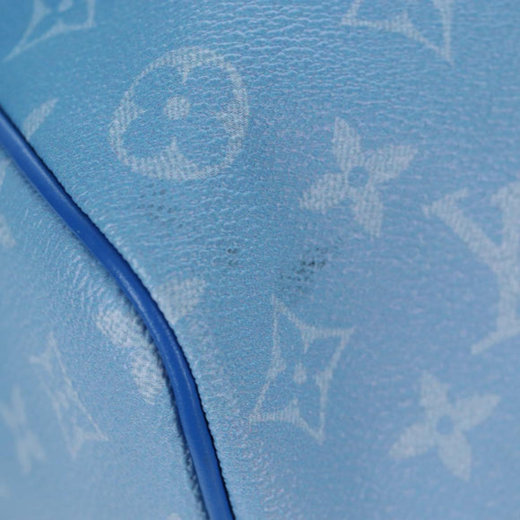 LOUIS VUITTON Monogram Crows Keepall Bandouliere 50 Blue M45428 Auth yk20850SAM