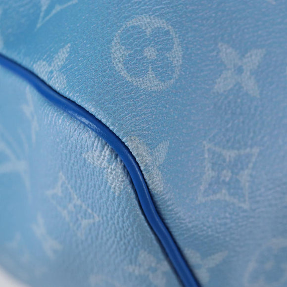 LOUIS VUITTON Monogram Crows Keepall Bandouliere 50 Blue M45428 Auth yk20850SAM