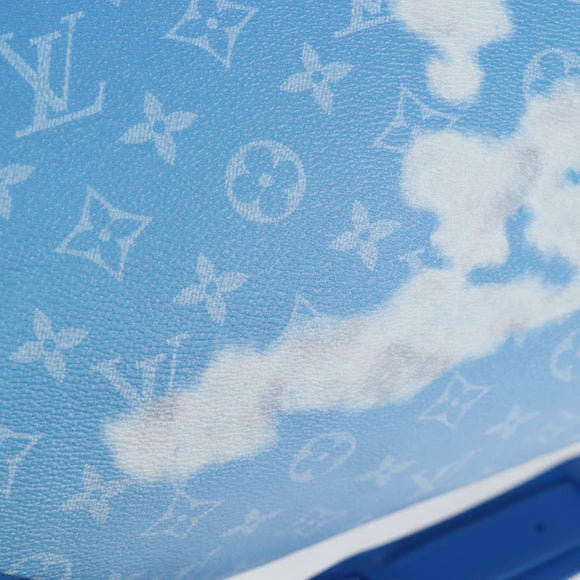 LOUIS VUITTON Monogram Crows Keepall Bandouliere 50 Blue M45428 Auth yk20850SAM