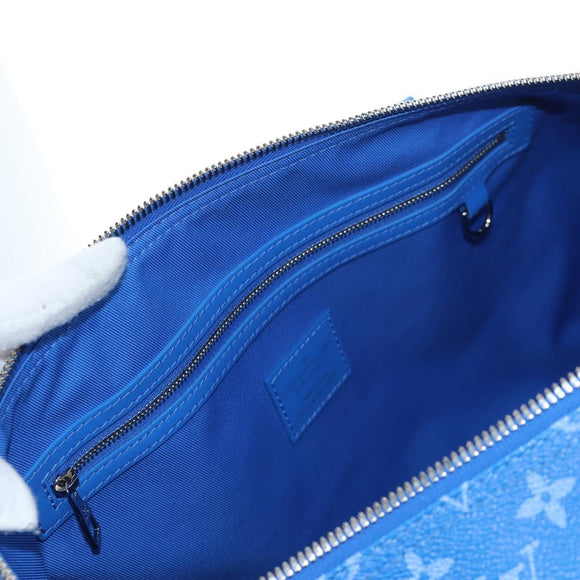 LOUIS VUITTON Monogram Crows Keepall Bandouliere 50 Blue M45428 Auth yk20850SAM