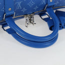 LOUIS VUITTON Monogram Crows Keepall Bandouliere 50 Blue M45428 Auth yk20850SAM-7