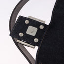 FENDI Mamma Baguette Shoulder Bag Denim Beads Multicolor Silver Auth yk20851SM-20