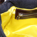FENDI Mamma Baguette Shoulder Bag Denim Beads Multicolor Silver Auth yk20851SM-26