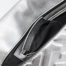 FENDI Zucca Mamma Baguette Shoulder Bag Leather Silver 8BR600 Auth yk20852SAM-26