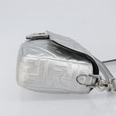 FENDI Zucca Mamma Baguette Shoulder Bag Leather Silver 8BR600 Auth yk20852SAM-4