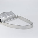 FENDI Zucca Mamma Baguette Shoulder Bag Leather Silver 8BR600 Auth yk20852SAM-9