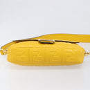 FENDI Zucca Mamma Baguette Shoulder Bag Leather Yellow 8BR600 Auth yk20853SAM-5