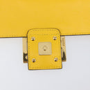 FENDI Zucca Mamma Baguette Shoulder Bag Leather Yellow 8BR600 Auth yk20853SAM-9