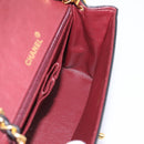 CHANEL Matelasse Turn Lock Chain Bag Lamb Skin Black Gold CC Auth yk20854SAM-20